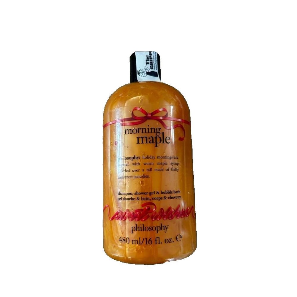 New Philosophy Morning Maple Shampoo, Shower Gel & Bubble Bat